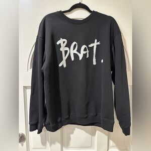Christopher Kane Black “Brat.” Sweatshirt Size Large